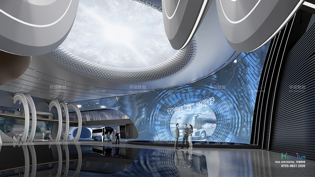 海南天使医检汽车科技展厅设计 移动医疗装备展馆设计