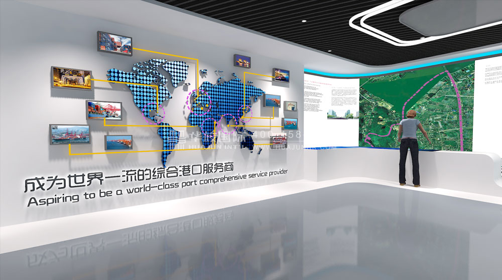 招商局港口智能制造数字展厅设计
